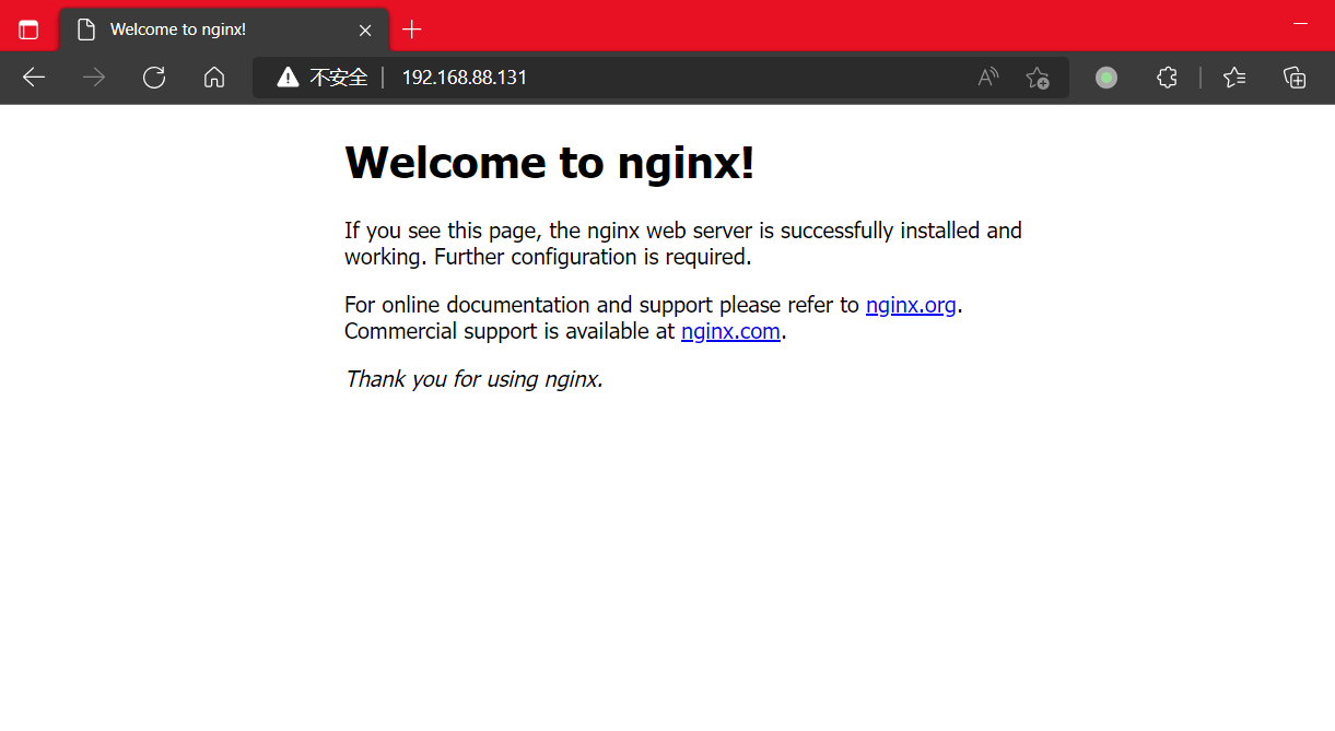 Nginx安装-成功